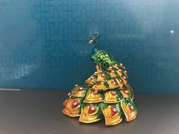 Peacock with rhinestones